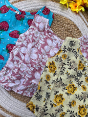 Frill tops 6m - 1yr (Pack of 3)