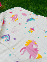 Load image into Gallery viewer, Unicorn Ride - Muslin Baby Towel