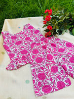 Load image into Gallery viewer, Peony Blush - Frill top &amp; Shorts Set 2 - 3yrs

