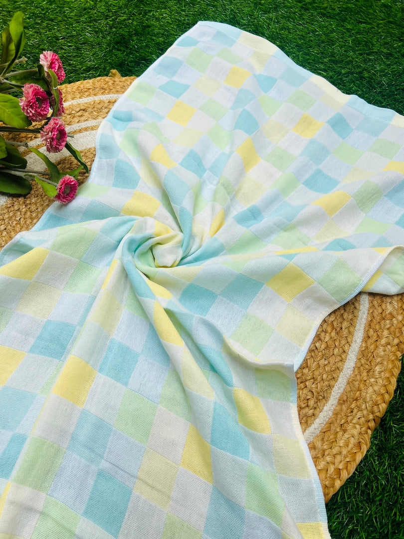 Checked - Muslin Baby Towel