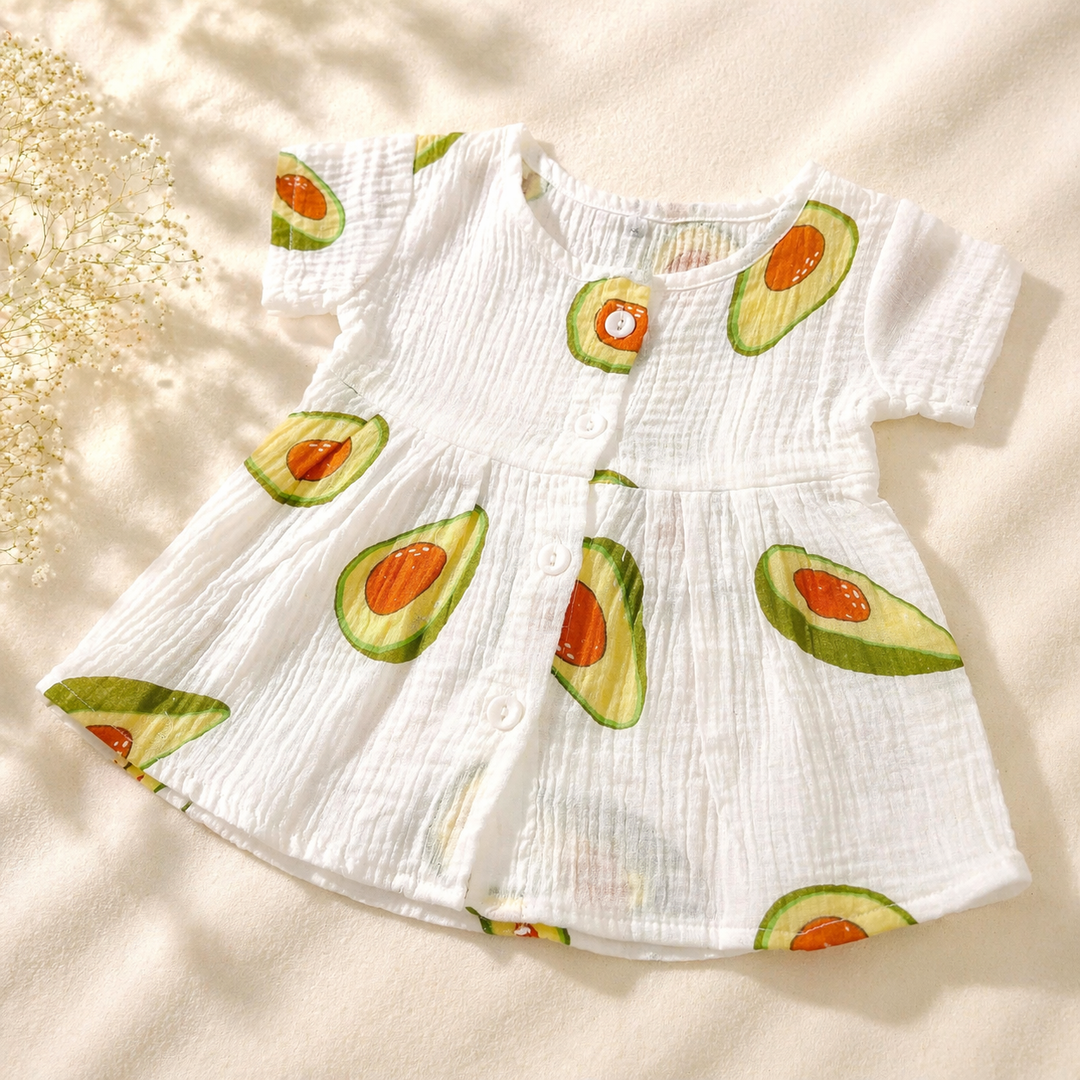 Little Avocado - Muslin Frock 6 to 9M