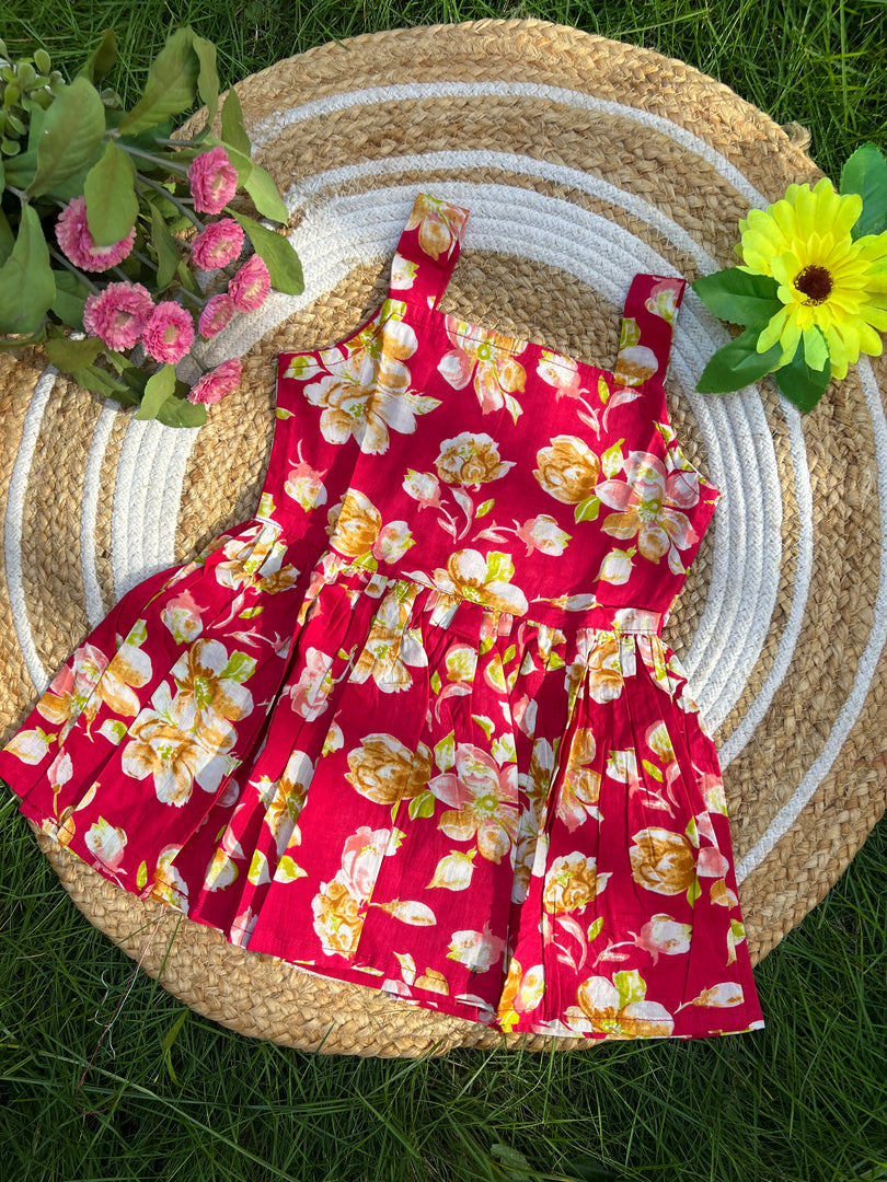 Garden Curls - Cotton Frock 2 -3 Yrs