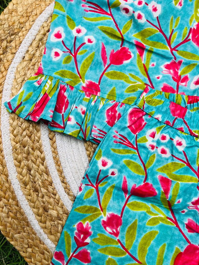 Love Joy - Frill top & Shorts Set 3 - 4yrs