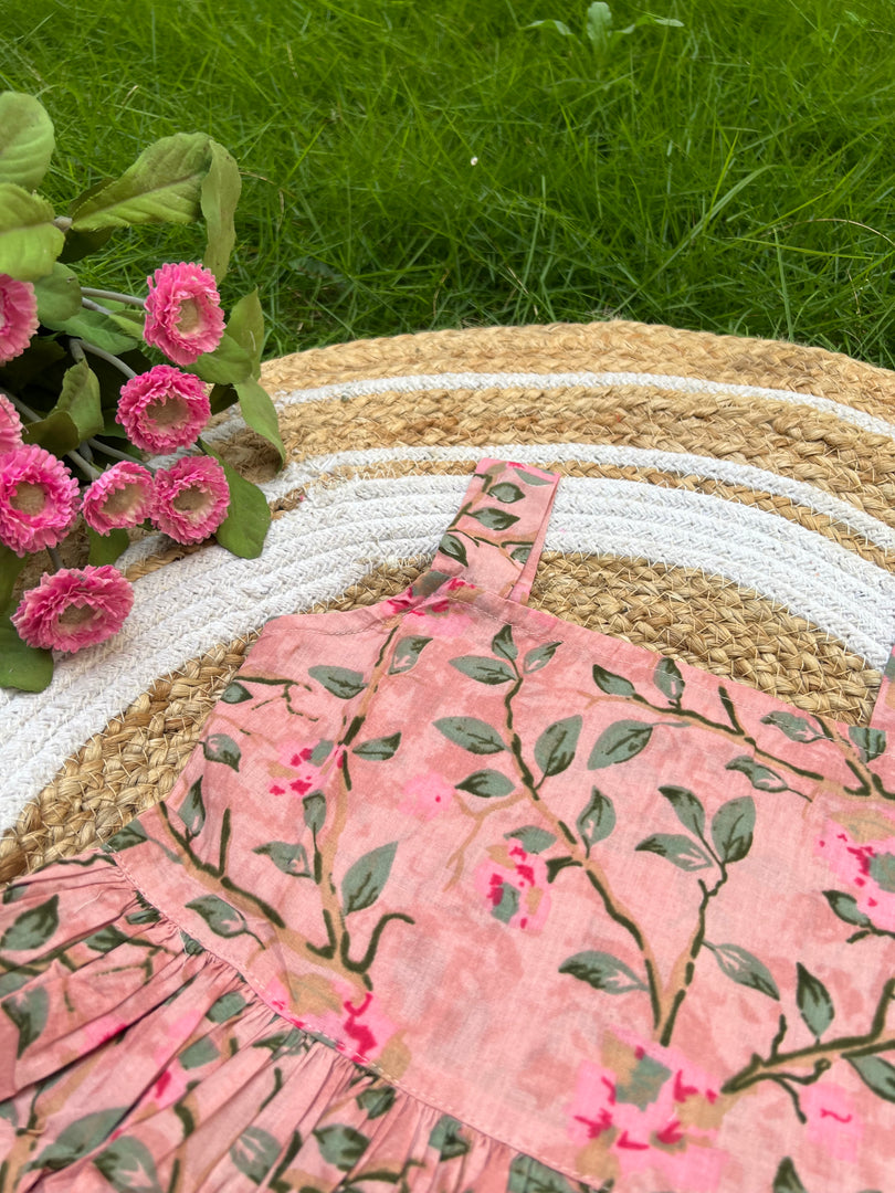 Powder Blush - Cotton Frock 3 - 4 yrs