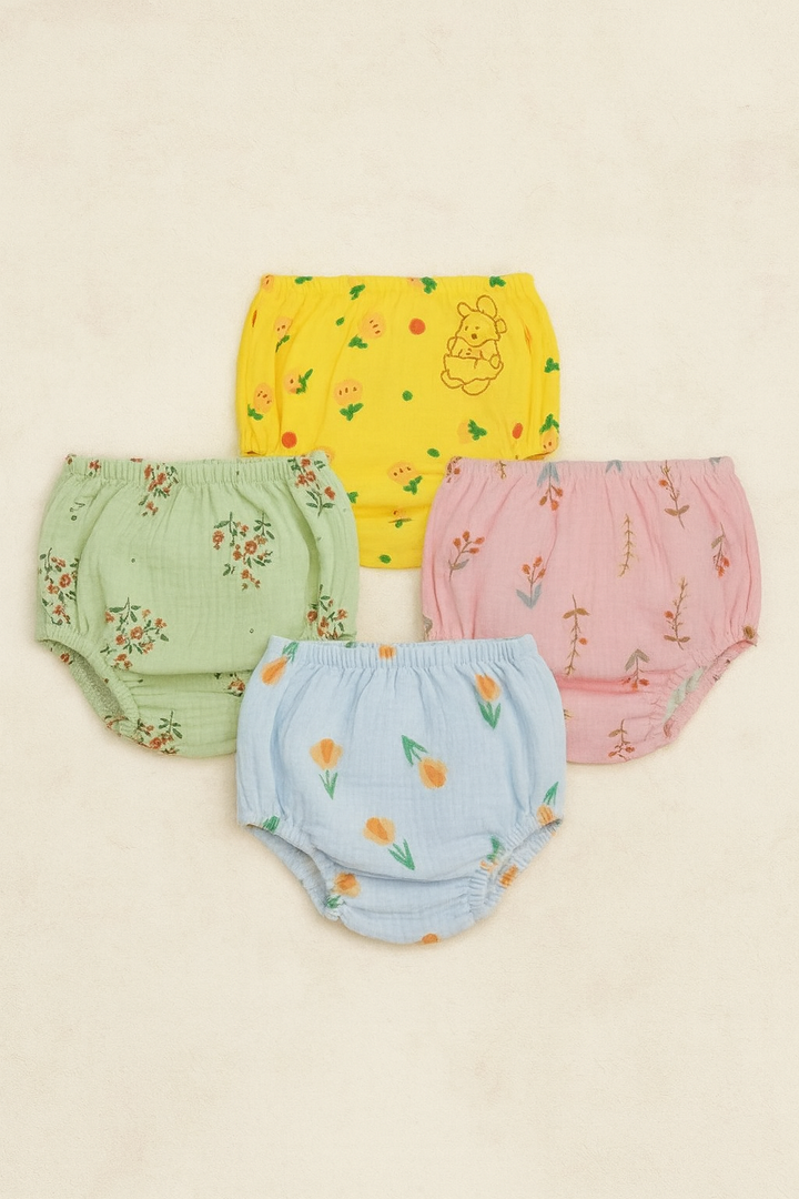 Baby Muslin Briefs : Pack of 4