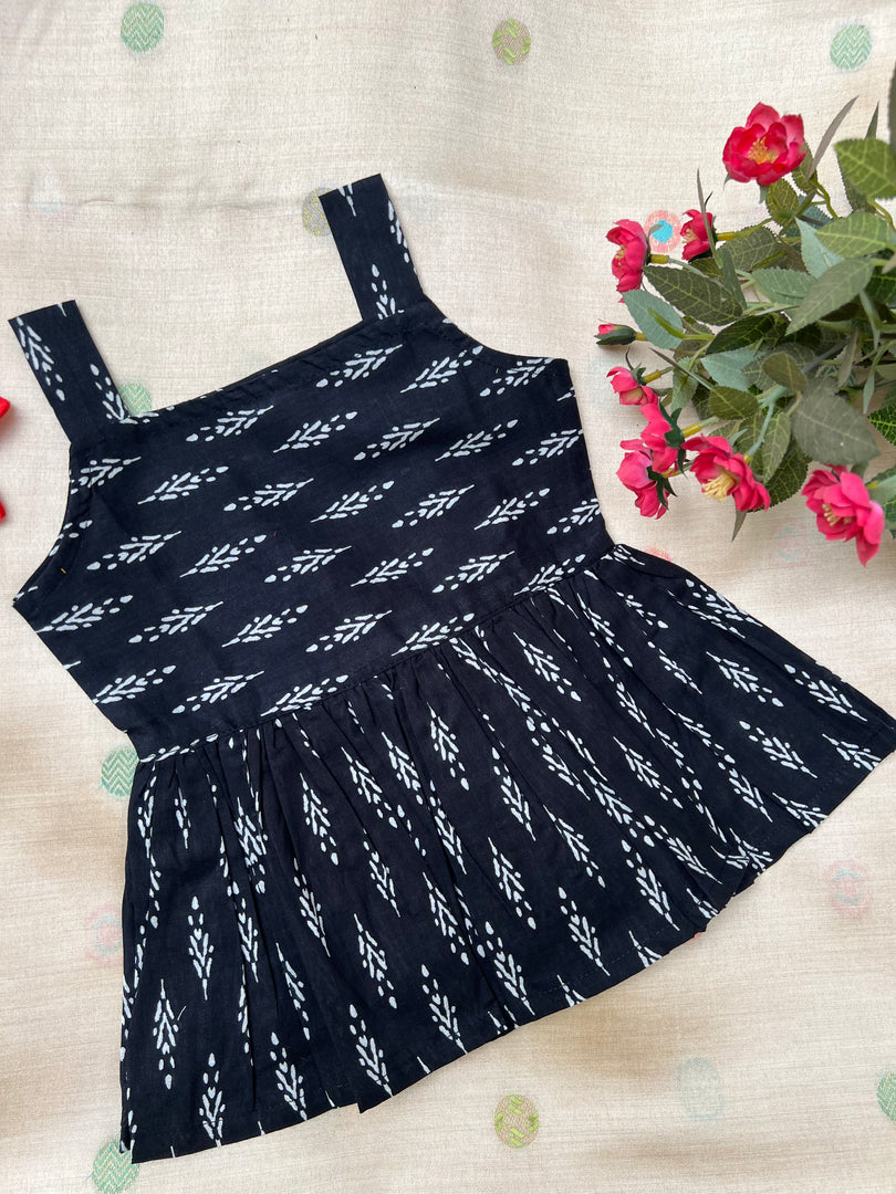 Night Bloom - Cotton Frock 0 to 6m