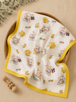 Load image into Gallery viewer, Yellow Elephant - Muslin Baby Blanket