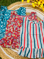 Load image into Gallery viewer, Frill tops Set 3 - 4yrs (pack of 3)
