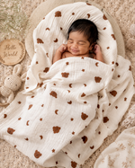 Load image into Gallery viewer, Crinkled Muslin Baby Swaddle