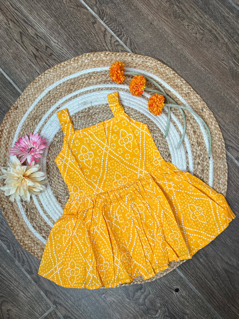 Yellow Fairy - Cotton Frock 2 - 3 Yrs