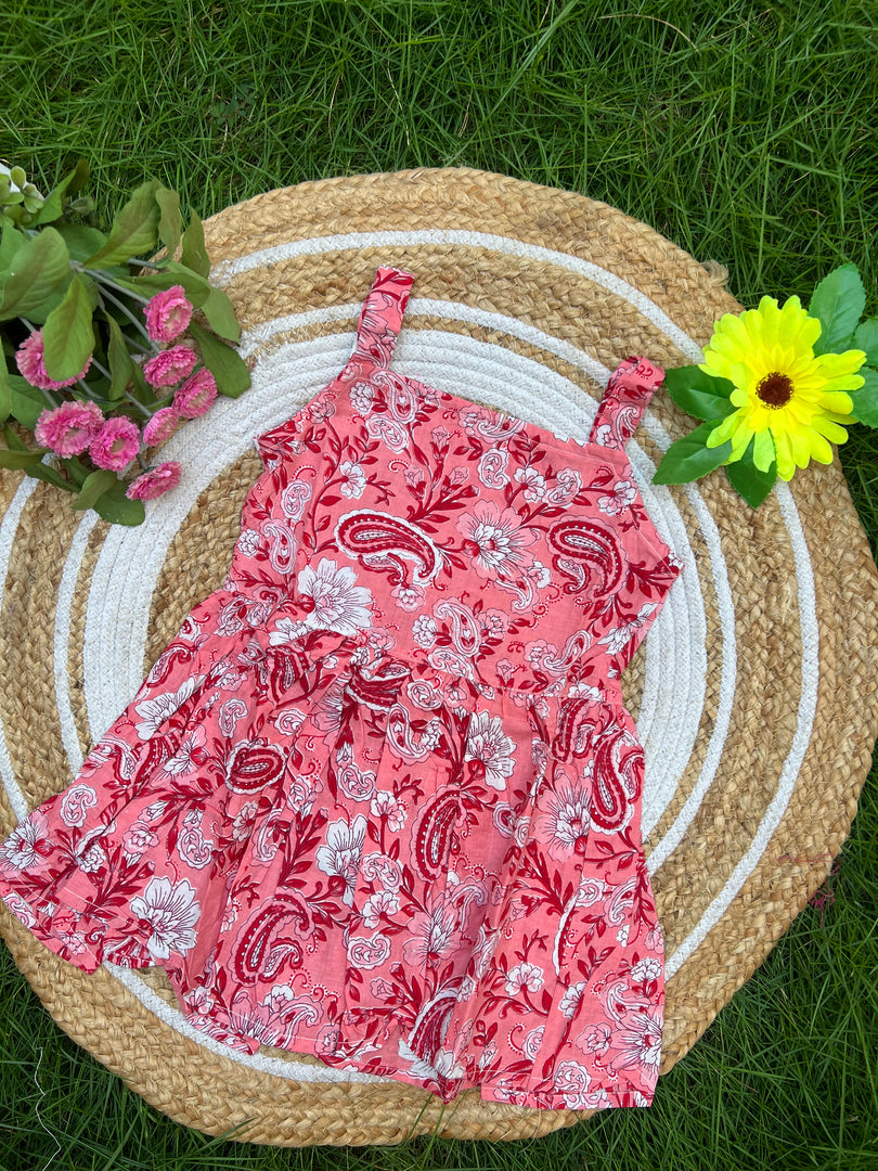 Pink Vibes - Cotton Frock 3 - 4 yrs