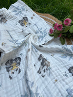 Load image into Gallery viewer, Cuddly Panda - Muslin Baby Towel
