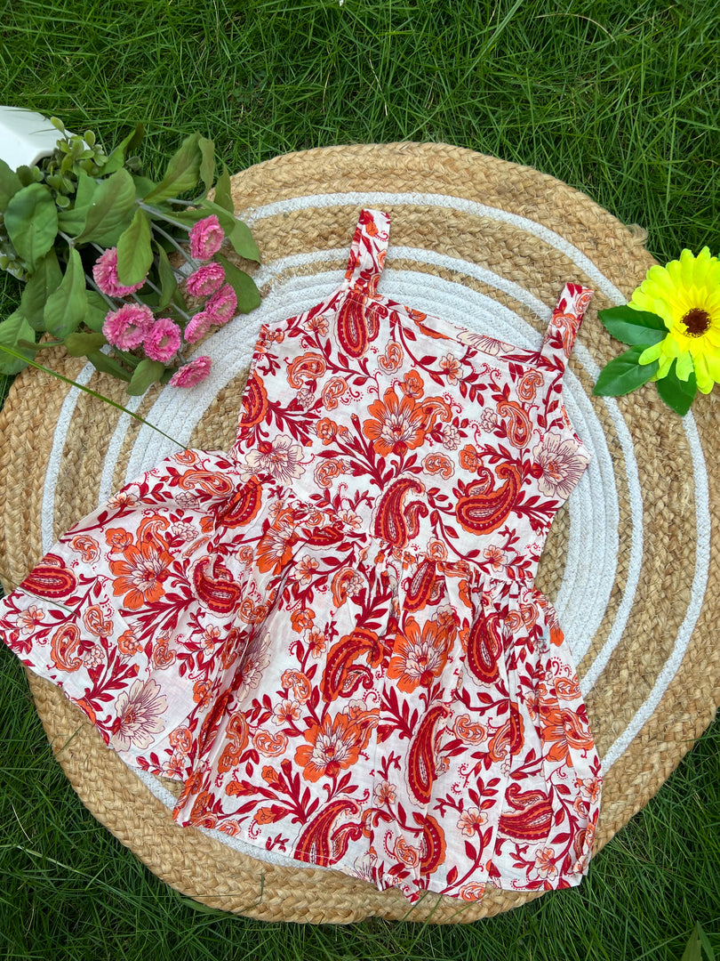 Bright Splash - Cotton Frock 3 - 4 yrs