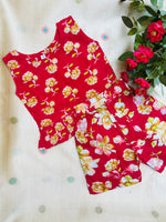 Load image into Gallery viewer, Red Love - Frill top &amp; Shorts Set 6m - 1 yr
