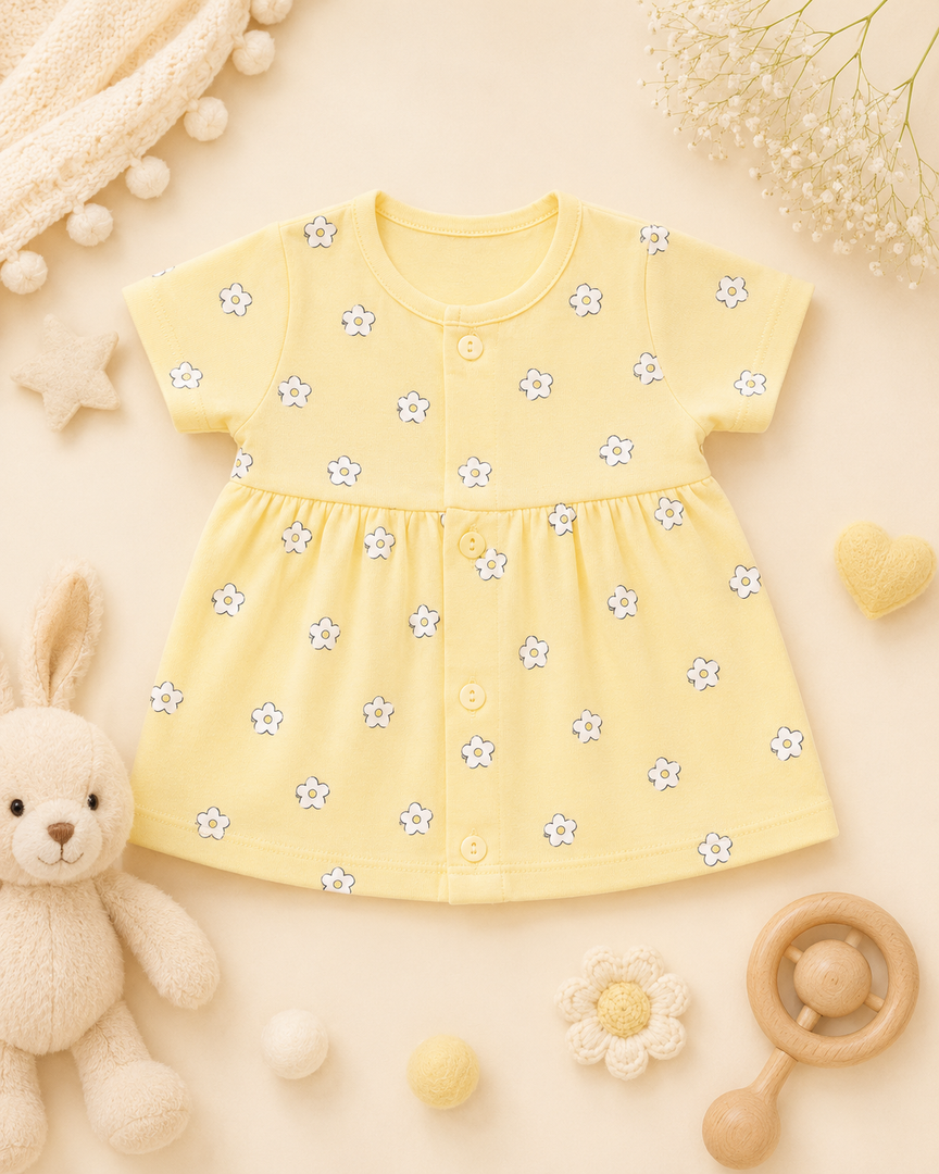 Baby Cotton Dress - Daisy