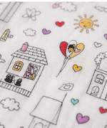 Load image into Gallery viewer, Muslin Baby Swaddle - Doodle