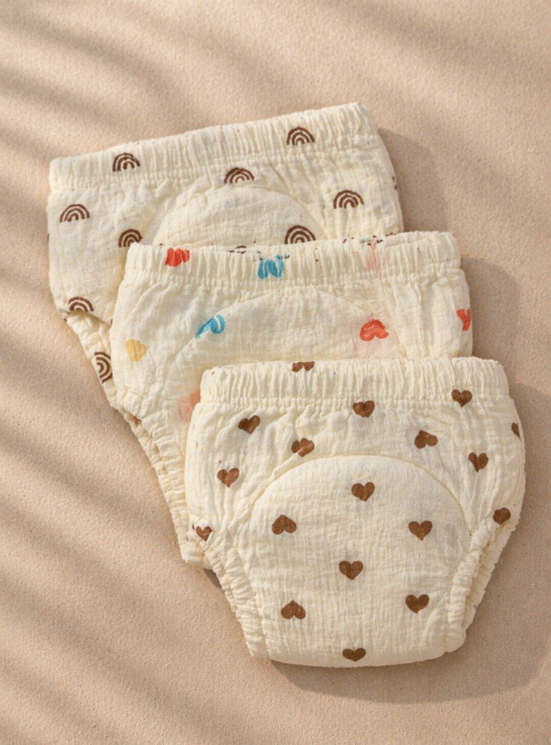 Baby Muslin Leak Protection Briefs : Pack of 3