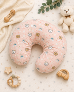 Load image into Gallery viewer, Muslin Feeding Pillow - Pinky Bear