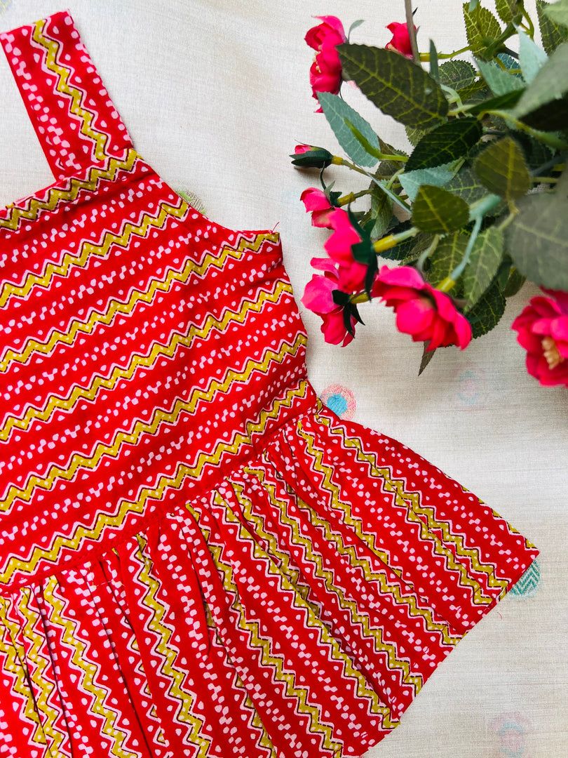 Wavy Wavy - Cotton Frock 0 to 6m