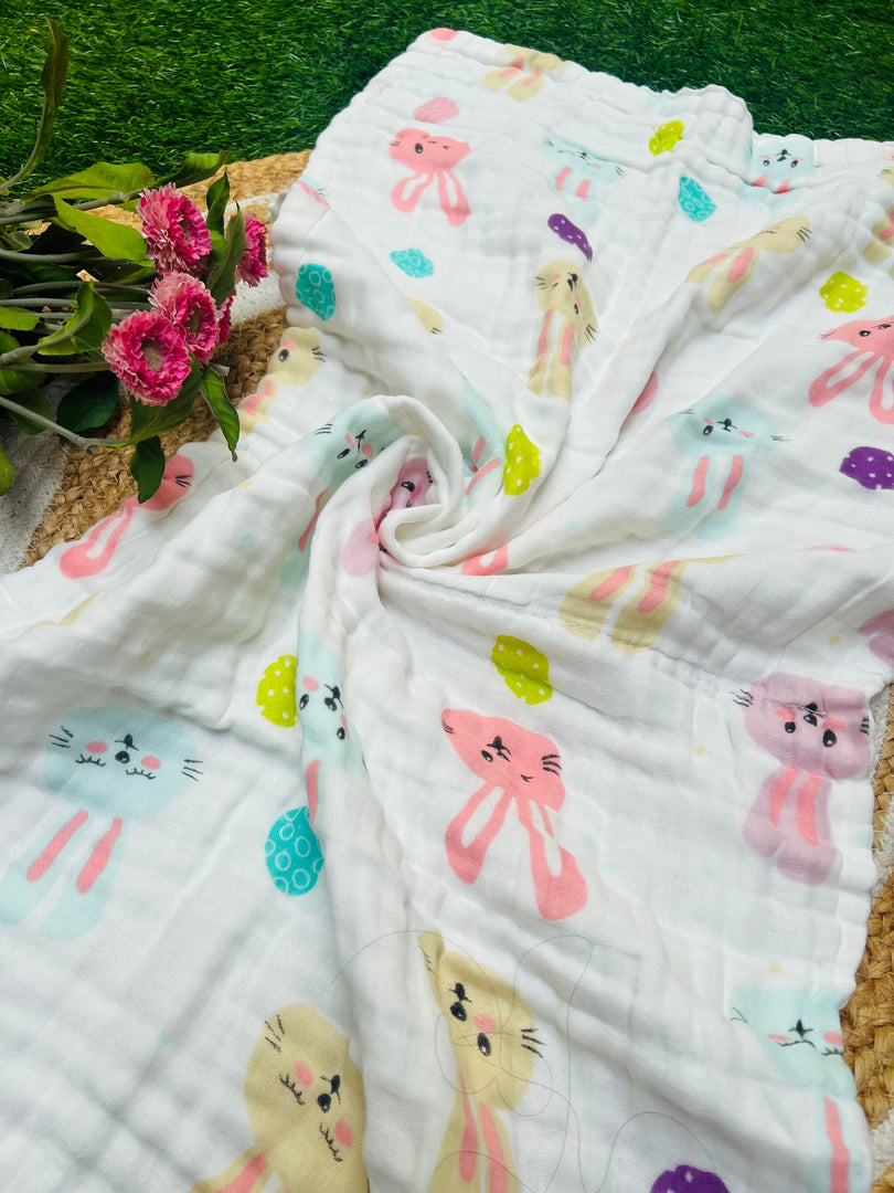 Bunny World - Muslin Baby Towel