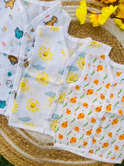 Cotton Muslin Jablas Pack: 3-6M