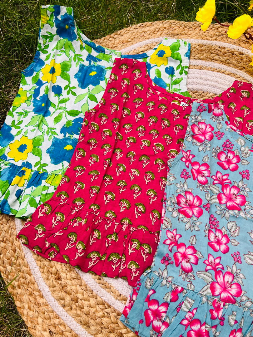 Frill tops 4 - 5yrs (pack of 3)
