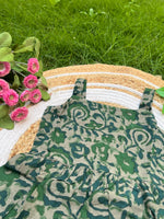Load image into Gallery viewer, Green Flora - Cotton Frock 3 - 4 yrs
