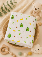 Load image into Gallery viewer, Avocado - Muslin Baby Towel