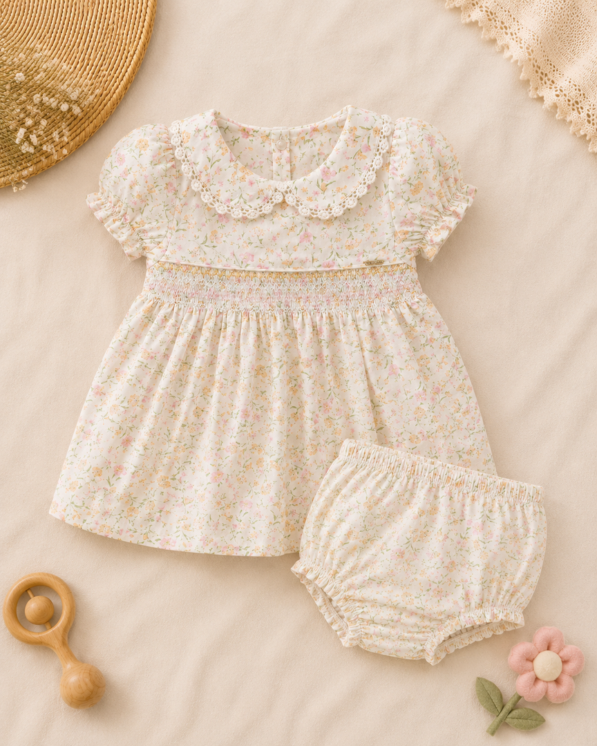 Baby Cotton Dress - Sunshine