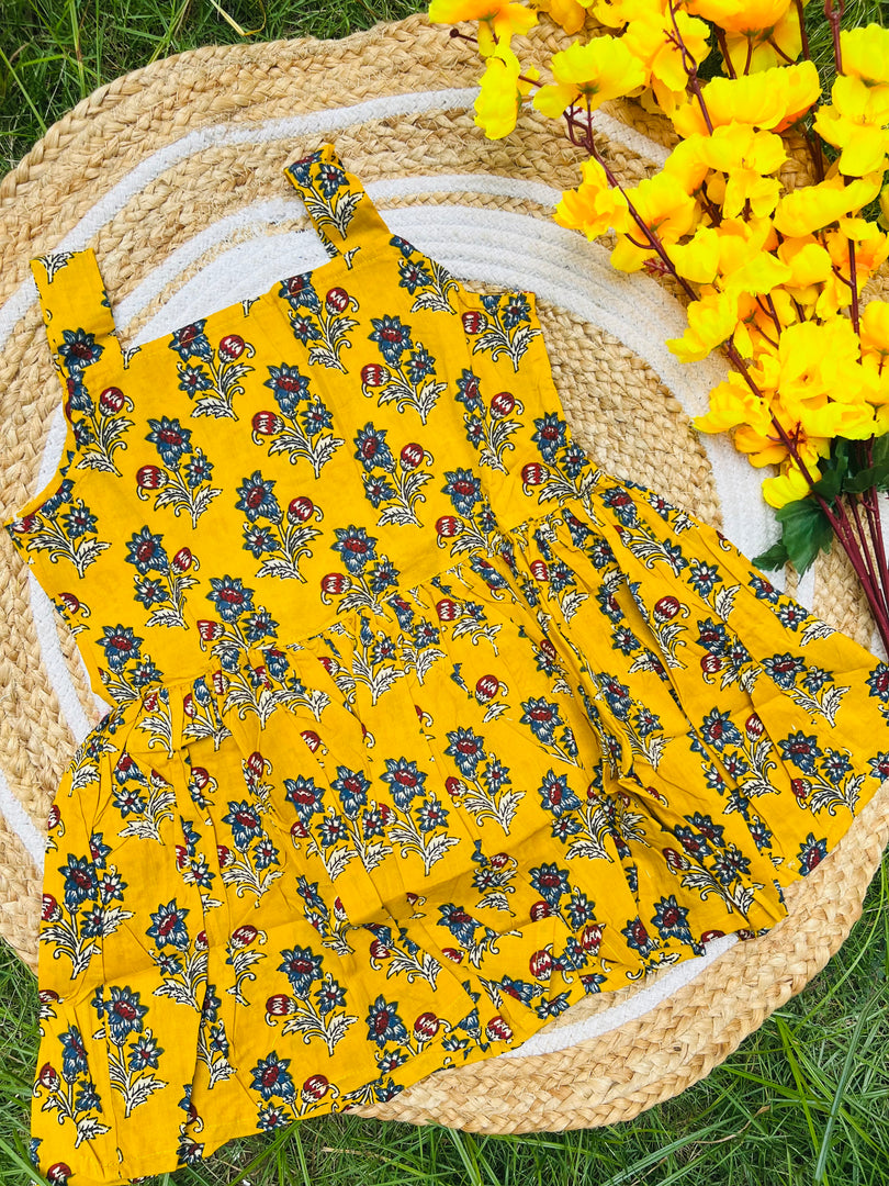 Yellow Joy - Cotton Frock 4 - 5 yrs
