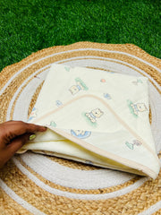 Huggie - Muslin Hooded Baby Blanket