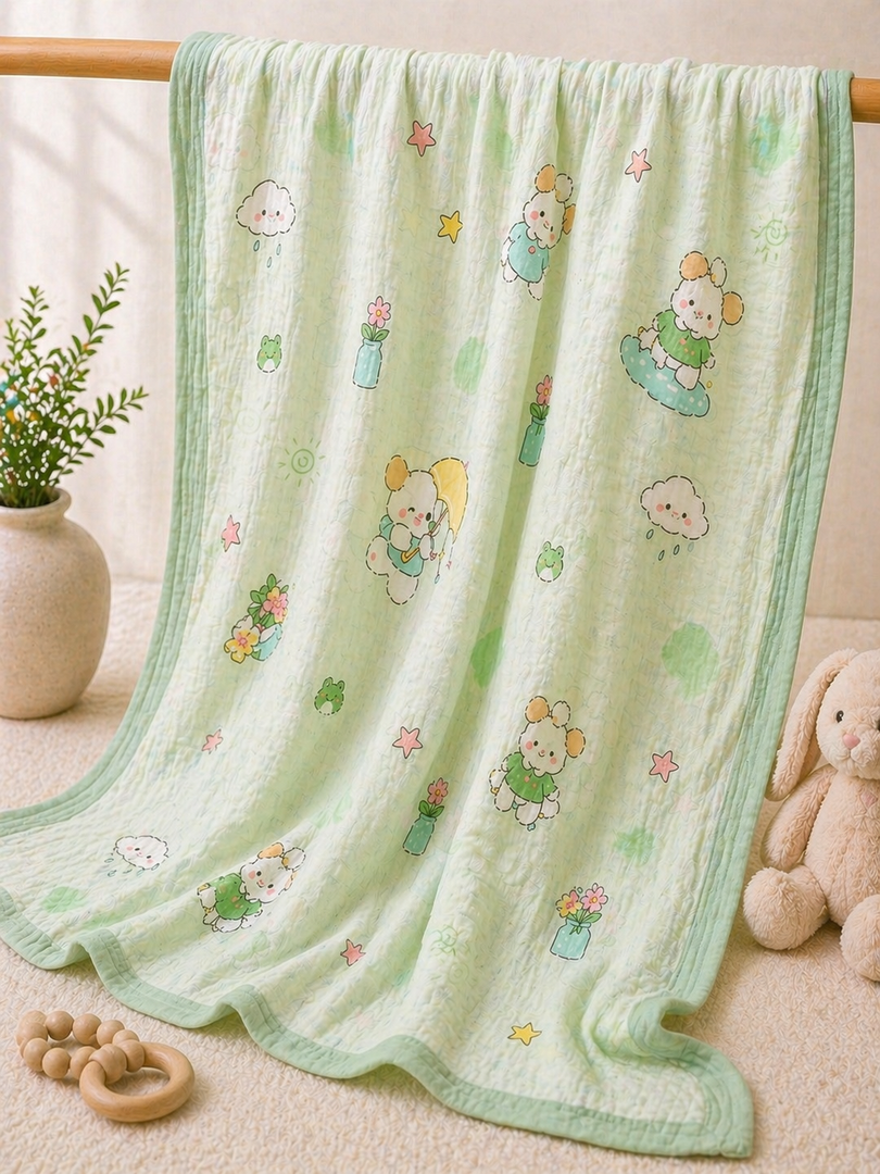 Rainy Day - Muslin Baby Blanket