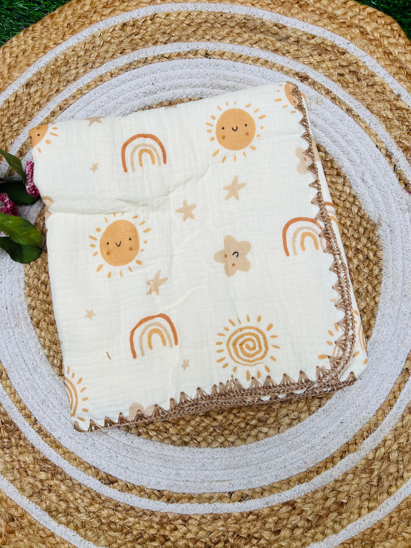 Rainbow - Muslin Baby Blanket