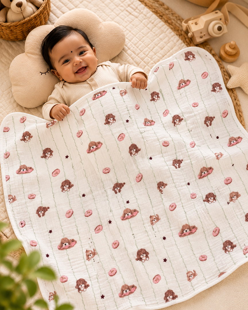 Bamboo Baby Blanket - Puppy
