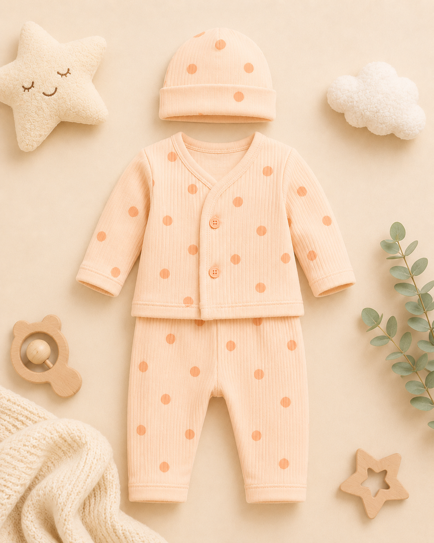 Baby Set - Cardigan, Pant and Cap