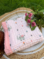 Load image into Gallery viewer, Pink World - Muslin Baby Blanket

