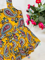 Load image into Gallery viewer, Mustard Bloom - Cotton Frock 6m to 1 Yr
