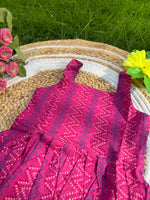 Load image into Gallery viewer, Stripe Blush - Cotton Frock  1 - 2 yrs
