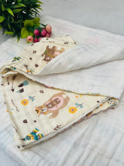 Teddy Bear - Muslin Baby Towel