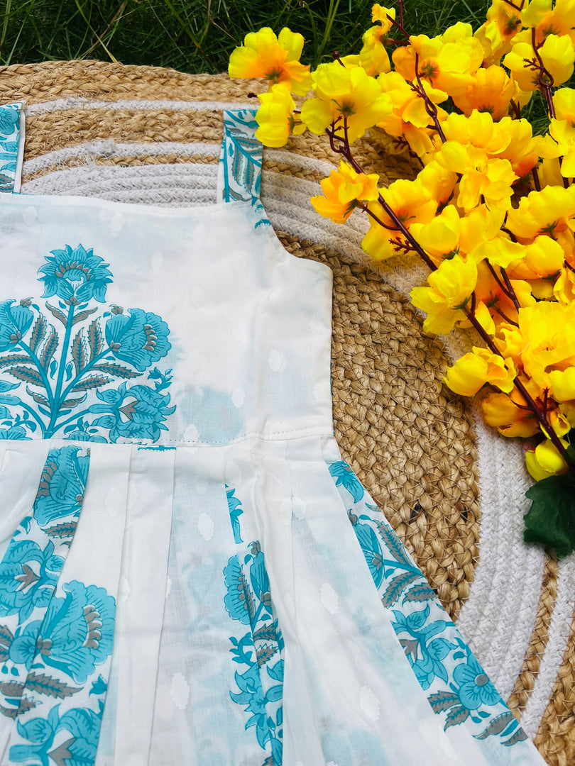 Ocean Delight - Cotton Frock 3 - 4 yrs