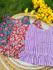 Frill tops Set 3 - 4yrs (pack of 3)