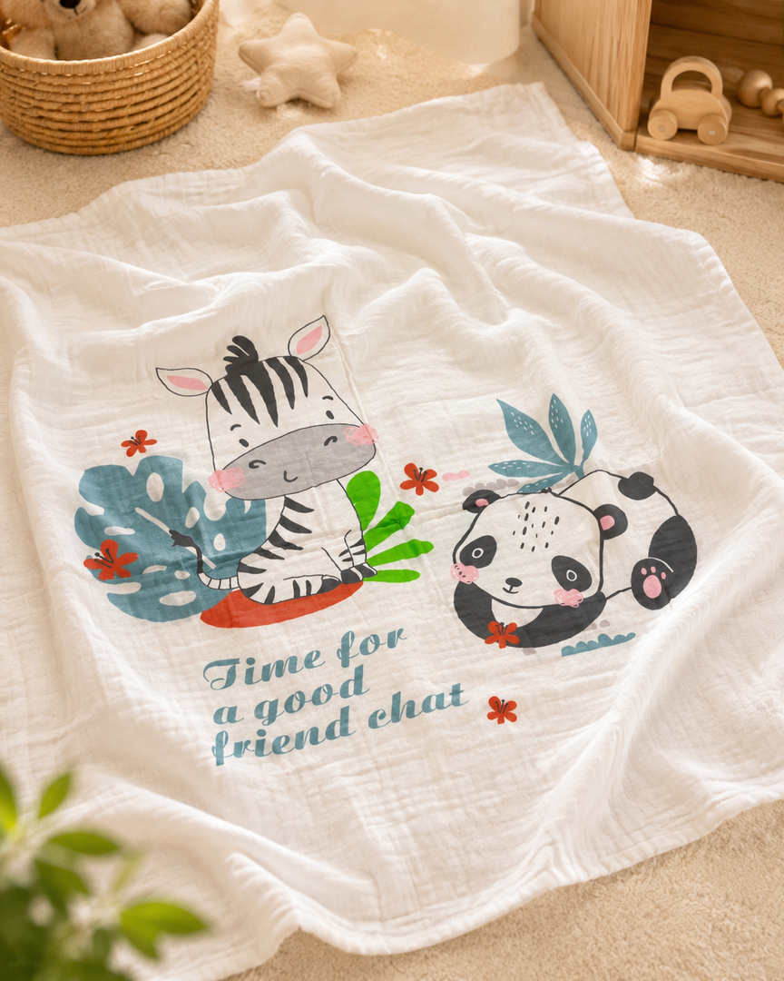 Bamboo Baby Blanket - Little Friend