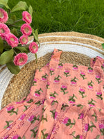 Load image into Gallery viewer, Peachy Frost - Cotton Frock 6m to 1 Yr
