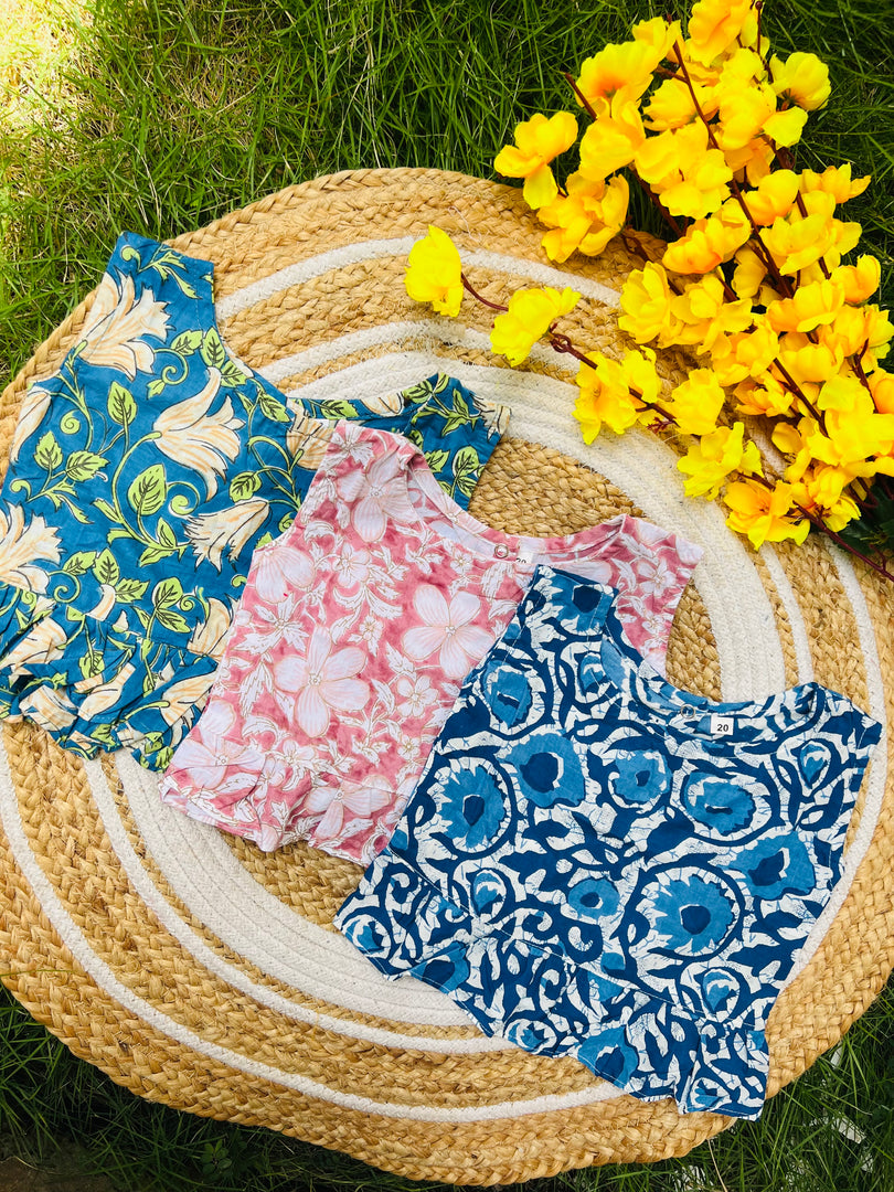 Frill tops 6m - 1yr (Pack of 3)