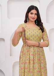 Mustard Bloom : Maternity Feeding Dress