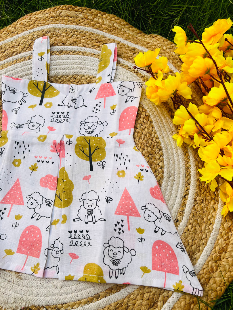 Baa Baa Black Sheep - Muslin Frock 3 to 6M
