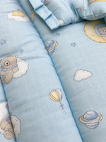 Load image into Gallery viewer, Muslin Net Bed - Blue Bear