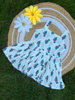 Load image into Gallery viewer, Emerald Petals- Cotton Frock 3 - 4 yrs
