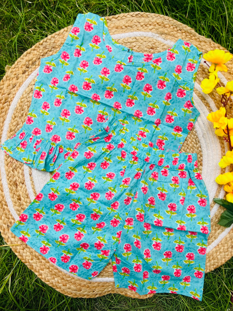 Cherry Love - Frill top & Shorts Set 4 - 5yrs