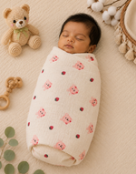 Load image into Gallery viewer, Crinkled Muslin Baby Swaddle